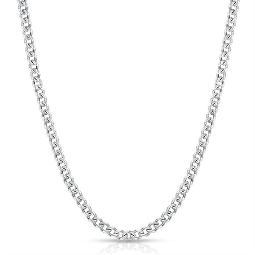 Cuban Link Chain Necklace, Stainless Steel, Gold Tone